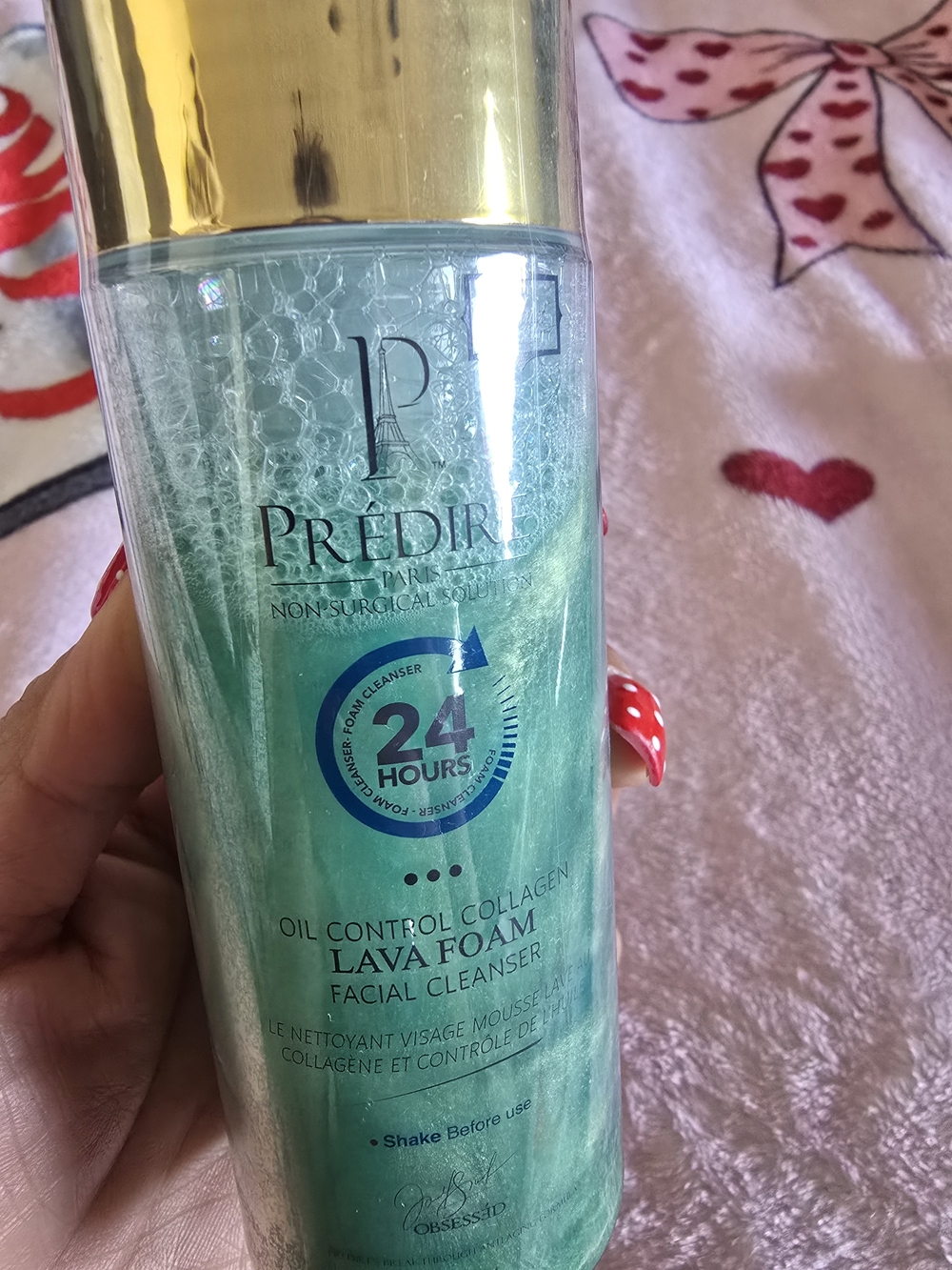 Green Oil-Control Collagen Lava Foam Facial Cleanser